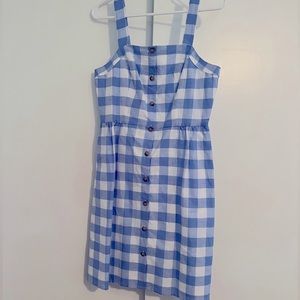 J.Crew Blue Gingham dress